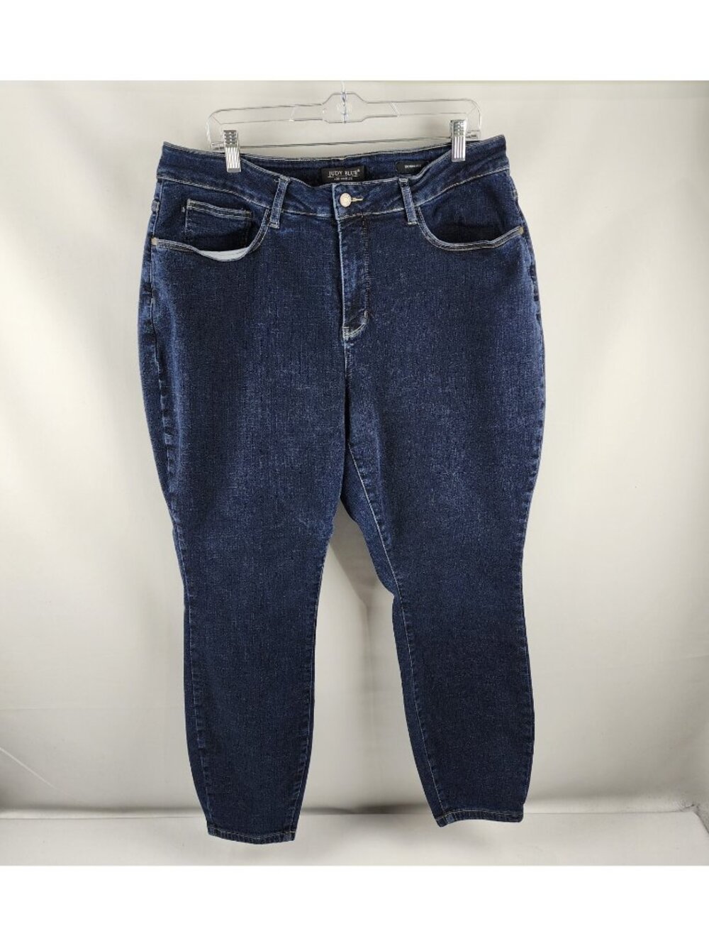 Judy Blue Jeans Womens Plus 20W Blue Skinny Fit Dark Wash Denim (38x27) JB88336